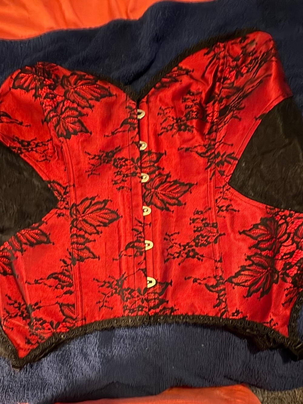 Black and Red Corset